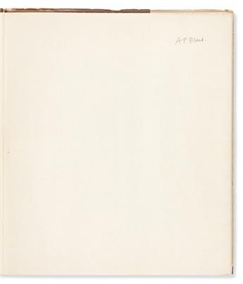 BLUNT, ANTHONY. Phoebe Pool. Degas. Signed, A.F. Blunt, on the front free endpaper.